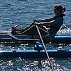 Freya in the ROCAT in the harbour